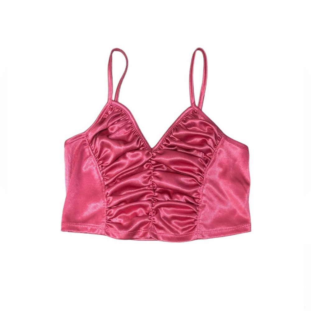 Pink Crop Tank Top
